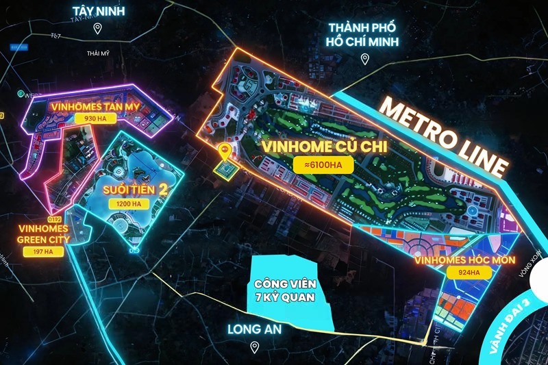 tiện ích ngoại khu Vinhomes Sài Gòn Park
