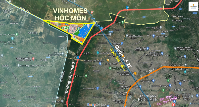 vị trí vinhomes Sài Gòn Park
