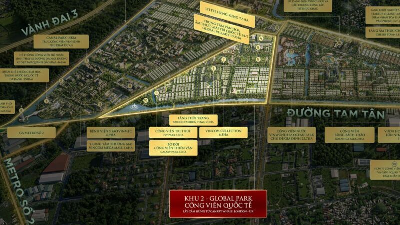 Vị trí Global Park Vinhomes Sài Gòn Park