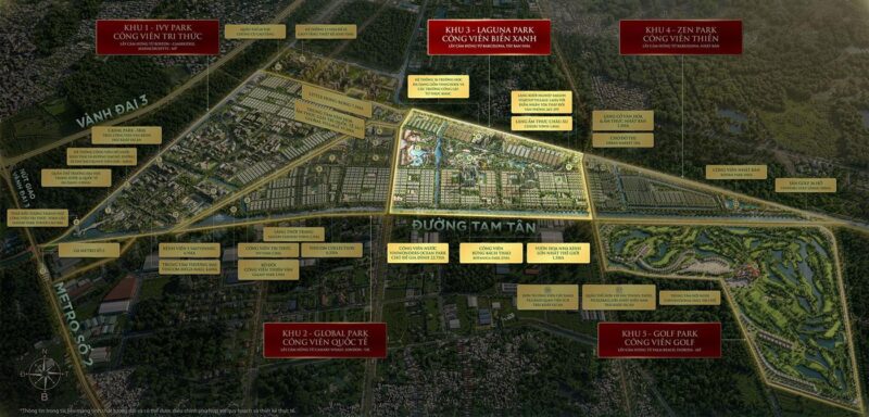 Vị trí Laguna Park Vinhomes Sài Gòn Park