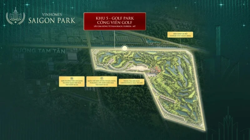 Nhà phố Golf Park Vinhomes Sài Gòn Park
