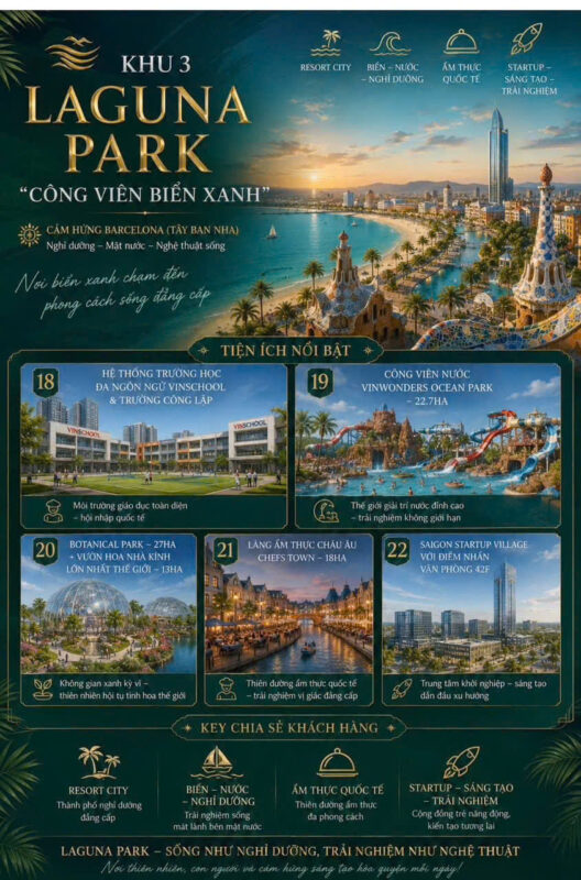 Toàn cảnh Laguna Vinhomes Sài Gòn Park